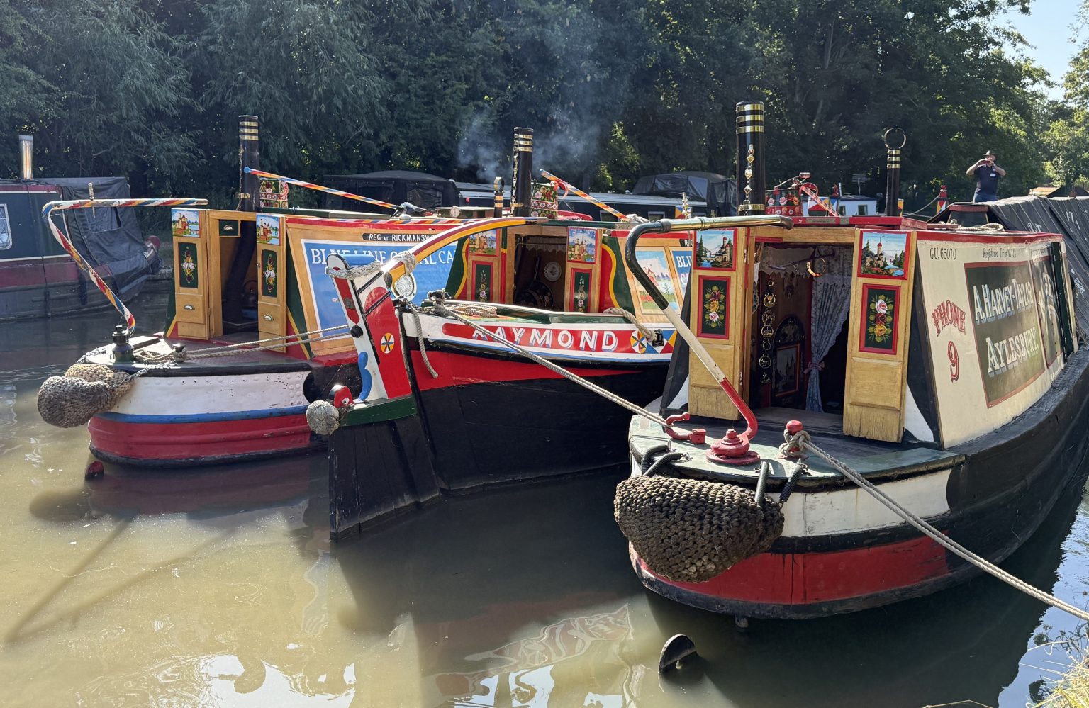 3 narrowboats
